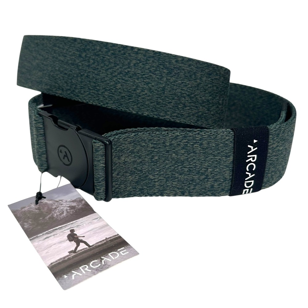 Arcade Belt Adventure Ranger Elastic Stretch Buckle Heather Green OS Gorpcore